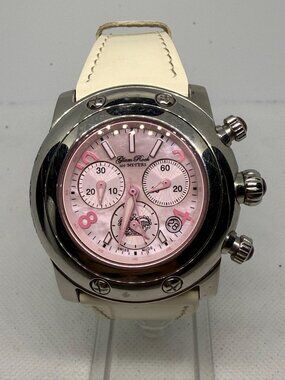 Glam Rock Miami GR10129 Women's 45mm Swiss Quartz Pink Dial Chronograph Watch